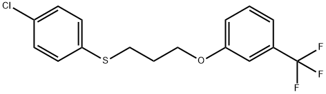 1-(3-[(4-CHLOROPHENYL)SULFANYL]PROPOXY)-3-(TRIFLUOROMETHYL)BENZENE Struktur