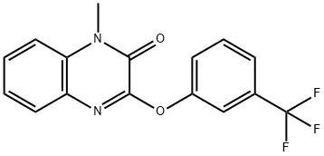 1-METHYL-3-[3-(TRIFLUOROMETHYL)PHENOXY]-2(1H)-QUINOXALINONE Struktur