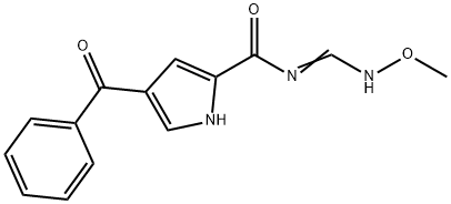 4-BENZOYL-N-[(METHOXYIMINO)METHYL]-1H-PYRROLE-2-CARBOXAMIDE Struktur