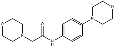 2-MORPHOLINO-N-(4-MORPHOLINOPHENYL)ACETAMIDE Struktur