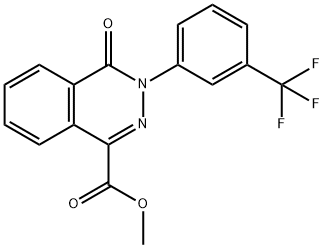 METHYL 4-OXO-3-[3-(TRIFLUOROMETHYL)PHENYL]-3,4-DIHYDRO-1-PHTHALAZINECARBOXYLATE Struktur