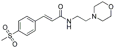 N-[2-(4-MORPHOLINYL)ETHYL]-3-[4-(METHYLSULPHONYL)PHENYL]-(2E)-PROPENAMIDE Struktur