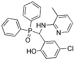 4-CHLORO-2-((DIPHENYLPHOSPHORYL)[(3-METHYL-2-PYRIDYL)AMINO]METHYL)PHENOL Struktur