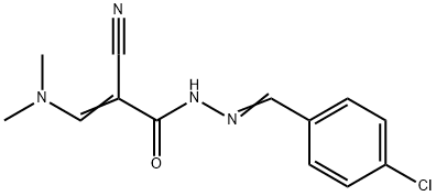 N'-[(4-CHLOROPHENYL)METHYLENE]-2-CYANO-3-(DIMETHYLAMINO)ACRYLOHYDRAZIDE Struktur