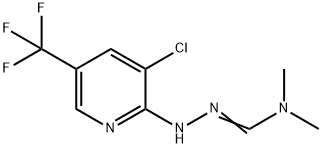 N'-[3-CHLORO-5-(TRIFLUOROMETHYL)-2-PYRIDINYL]-N,N-DIMETHYLHYDRAZONOFORMAMIDE Struktur