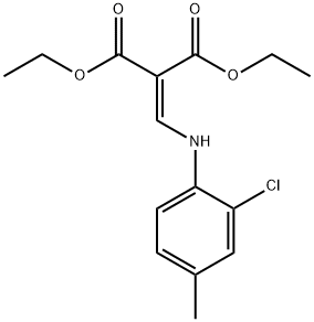 DIETHYL 2-[(2-CHLORO-4-METHYLANILINO)METHYLENE]MALONATE Struktur