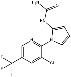 N-(1-[3-CHLORO-5-(TRIFLUOROMETHYL)-2-PYRIDINYL]-1H-PYRROL-2-YL)UREA Struktur