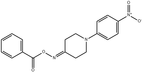 4-[(BENZOYLOXY)IMINO]-1-(4-NITROPHENYL)PIPERIDINE Struktur