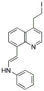 4-OMEGA-ANILINOVINYLQUINOLYLETHYL IODIDE Struktur