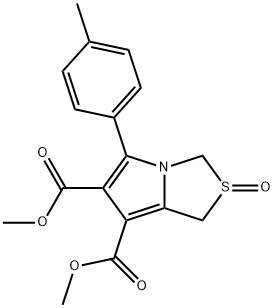 DIMETHYL 5-(4-METHYLPHENYL)-2-OXO-2,3-DIHYDRO-1H-2LAMBDA4-PYRROLO[1,2-C][1,3]THIAZOLE-6,7-DICARBOXYLATE Struktur