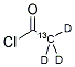 ACETYL CHLORIDE-1-13C,D3 Struktur