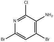 4,6-DIBROMO-2-CHLOROPYRIDIN-3-AMINE Struktur