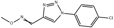 1-(4-CHLOROPHENYL)-1H-1,2,3-TRIAZOLE-4-CARBALDEHYDE O-METHYLOXIME Struktur