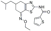 N-(7-(AZAETHOXYMETHYLENE)-5-(2-METHYLPROPYL)(4,5,6-TRIHYDROBENZOTHIAZOL-2-YL))-2-THIENYLFORMAMIDE Struktur