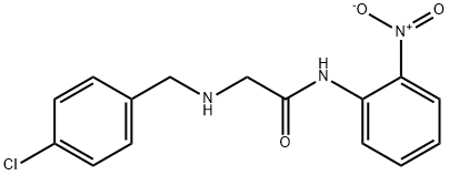 2-[(4-CHLOROBENZYL)AMINO]-N-(2-NITROPHENYL)ACETAMIDE Struktur