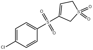 3-[(4-CHLOROPHENYL)SULFONYL]-2,5-DIHYDRO-1H-1LAMBDA6-THIOPHENE-1,1-DIONE Struktur