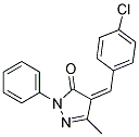 4-((4-CHLOROPHENYL)METHYLENE)-3-METHYL-1-PHENYL-2-PYRAZOLIN-5-ONE Struktur