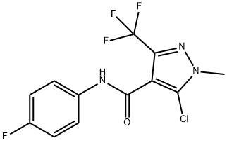 5-CHLORO-N-(4-FLUOROPHENYL)-1-METHYL-3-(TRIFLUOROMETHYL)-1H-PYRAZOLE-4-CARBOXAMIDE Struktur