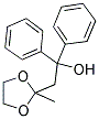 1,1-DIPHENYL-1-HYDROXY-3-BUTANONE ETHYLENE KETAL Struktur