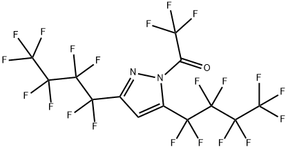 1-TRIFLUOROACETYL-3,5-BIS(NONAFLUORO-1-BUTYL)PYRAZOLE Struktur