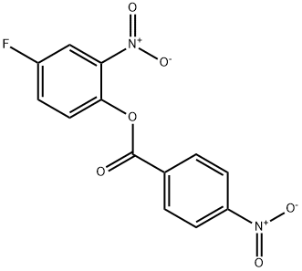 4-FLUORO-2-NITROPHENYL 4-NITROBENZENECARBOXYLATE Struktur