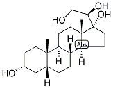 5-BETA-PREGNAN-3-ALPHA, 17,20-BETA, 21-TETROL Struktur