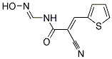 2-CYANO-N-[(HYDROXYIMINO)METHYL]-3-(2-THIENYL)ACRYLAMIDE Struktur