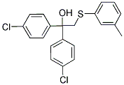 1,1-BIS(4-CHLOROPHENYL)-2-[(3-METHYLPHENYL)SULFANYL]-1-ETHANOL Struktur