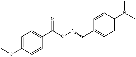 4-(([(4-METHOXYBENZOYL)OXY]IMINO)METHYL)-N,N-DIMETHYLANILINE Struktur