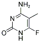 4-AMINO-6-FLUORO-5-METHYLPYRIMIDIN-2(1H)-ONE Struktur