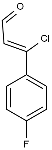 3-CHLORO-3-(4-FLUOROPHENYL)ACRYLALDEHYDE Struktur