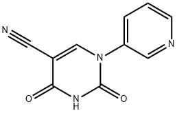 2,4-DIOXO-1-(3-PYRIDINYL)-1,2,3,4-TETRAHYDRO-5-PYRIMIDINECARBONITRILE Struktur