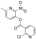 6-METHYL-2-NITRO-3-PYRIDYL 2-CHLORONICOTINATE Struktur