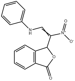 3-(2-ANILINO-1-NITROVINYL)-2-BENZOFURAN-1(3H)-ONE Struktur