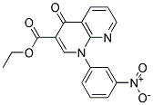 1-(3-NITRO-PHENYL)-4-OXO-1,4-DIHYDRO-[1,8]NAPHTHYRIDINE-3-CARBOXYLIC ACID ETHYL ESTER Struktur