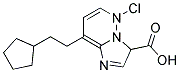 2-CYCLOPENTYLETHYL-5-CHLORO-IMIDAZO[1,2-B]PYRIDAZINE 3-CARBOXYLIC ACID Struktur