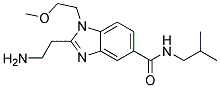 2-(2-AMINO-ETHYL)-1-(2-METHOXY-ETHYL)-1H-BENZOIMIDAZOLE-5-CARBOXYLIC ACID ISOBUTYL-AMIDE Struktur