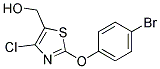 2-(4-BROMOPHENOXY)-4-CHLORO-5-THIAZOLEMETHANOL Struktur