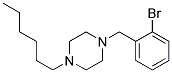 1-(2-Bromobezyl)-4-Hexylpiperazine Struktur