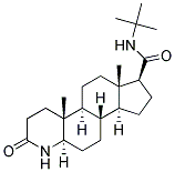 17b-(T-Butylcarbamoyl)-4-Aza-5A-Androstan-3-One Struktur