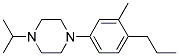 1-Isopropyl-4-(3-Methyl-4-Propylphenyl)Piperazine Struktur