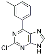 2-chloro-6-(3-methylphenyl)-9H-purine Struktur