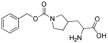 2-amino-3-{1-[(benzyloxy)carbonyl]pyrrolidin-3-yl}propanoic acid Struktur