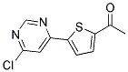 1-[5-(6-Chloro-pyrimidin-4-yl)-thiophen-2-yl]-ethanone Struktur