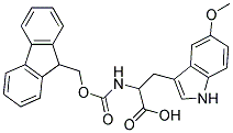 2-{[(9H-fluoren-9-ylmethoxy)carbonyl]amino}-3-(5-methoxy-1H-indol-3-yl)propanoic acid Struktur