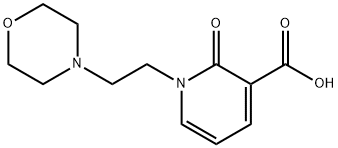 1-(2-morpholin-4-ylethyl)-2-oxo-1,2-dihydropyridine-3-carboxylic acid Struktur