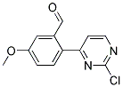 2-(2-Chloro-pyrimidin-4-yl)-5-methoxy-benzaldehyde Struktur