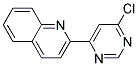 2-(6-Chloro-pyrimidin-4-yl)-quinoline Struktur