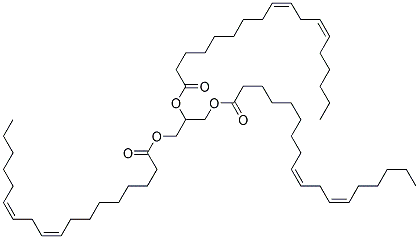 1,2,3-PROPANETRIYLTRIS(CIS,CIS-9,12-OCTADECADIENOATE) Struktur