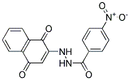 2'-(1,4-DIOXO-1,4-DIHYDRO-2-NAPHTHYL)-4-NITROBENZOHYDRAZIDE Struktur